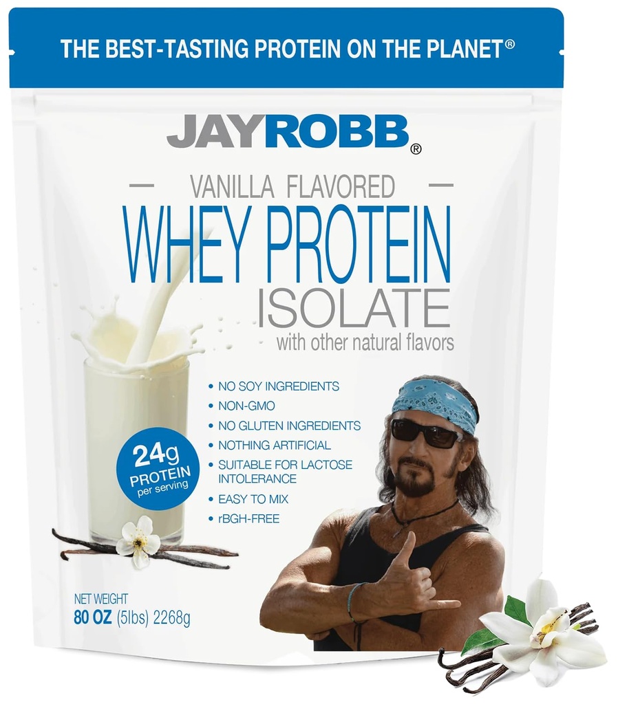 JAYROBB Whey Protein (5 Pfund, Vanille)
