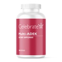 Célébrez les vitamines Multi ADEK, sans fer – Multivitamine bariatrique quotidienne, haut niveau de vitamines A, D, E, K & B12 pour les patients en chirurgie de commutation duodénale (180 capsules)