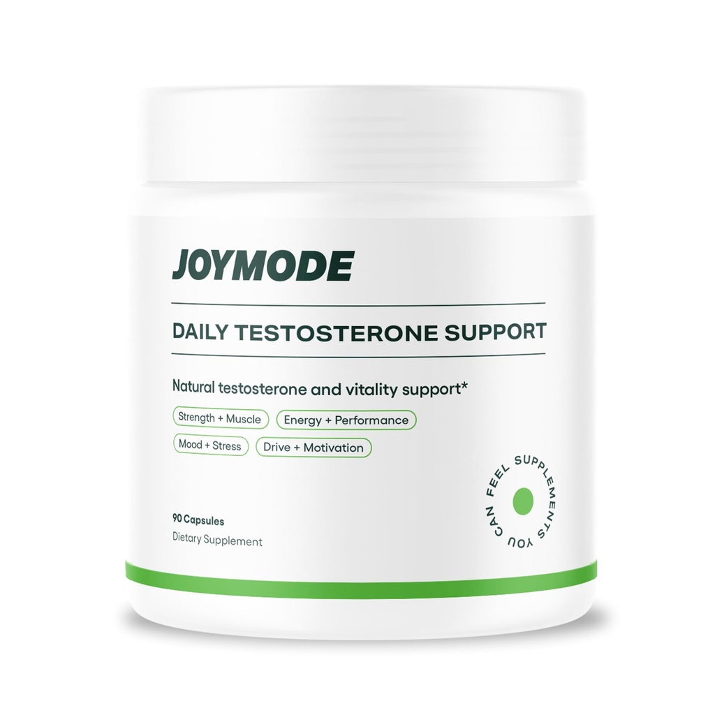 JOYMODE Testosteron Support Complex (90ct) -Natürliche Ergänzung für Männer w/Ashwagandha, DIM, Magnesium, Zink & Boron