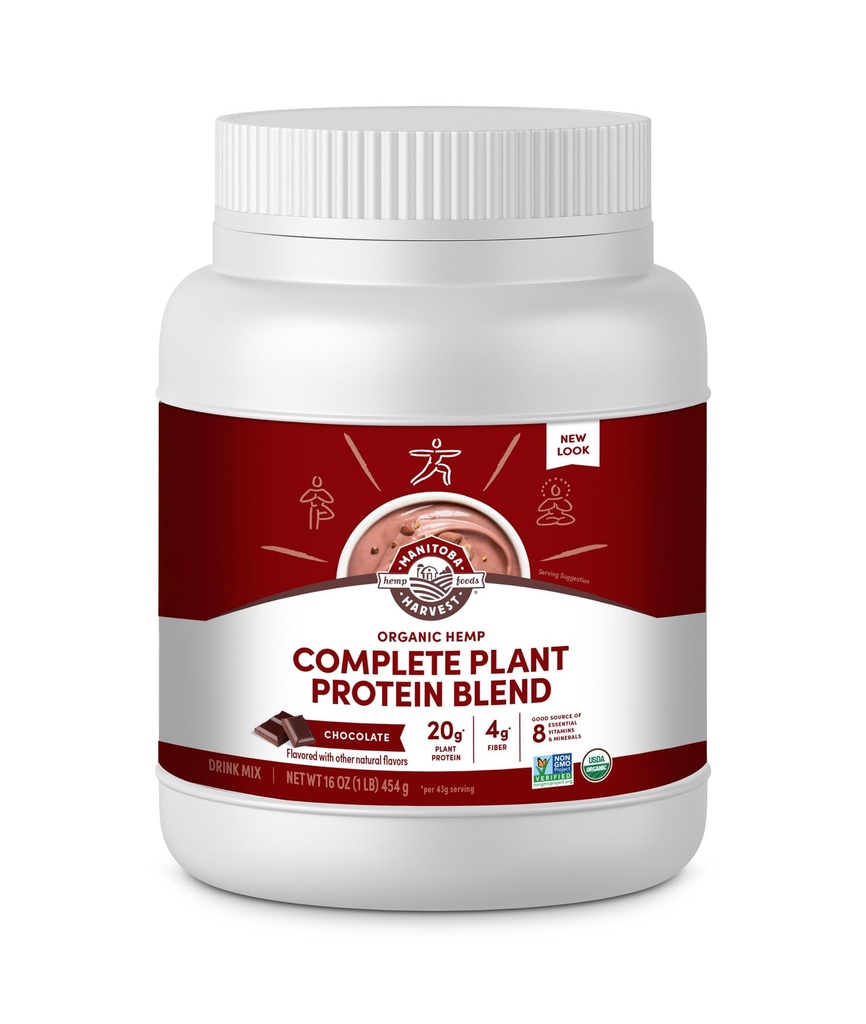 Manitoba Harvest Hanf Ja Bio-Pflanzen-basiertes Proteinpulver mit 20g Gesamtanlage, 4g Fiber & 1.9g Omegas 3&6, Non-GMO, Vegan, Schokolade, 16 Oz, Verpackung Mai Vary