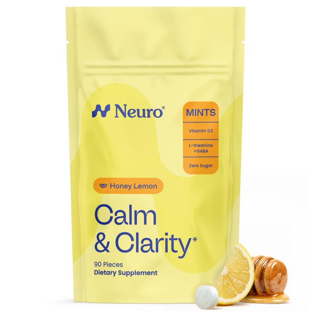 NeuroGum Calme et clarté Menthes (Lémon de miel, 90 pièces)