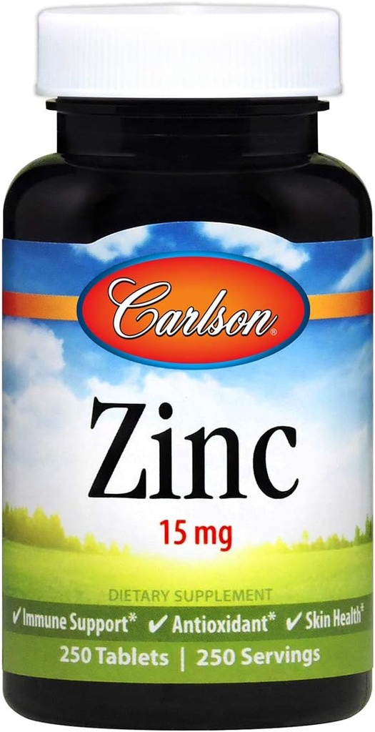 Carlson Labs Zink, 15mg, 250 Tabletten