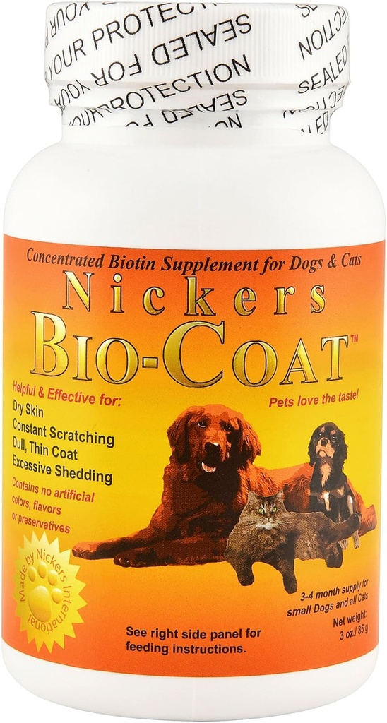 Supplément Bio Coat Concentré Biotine - 3 oz
