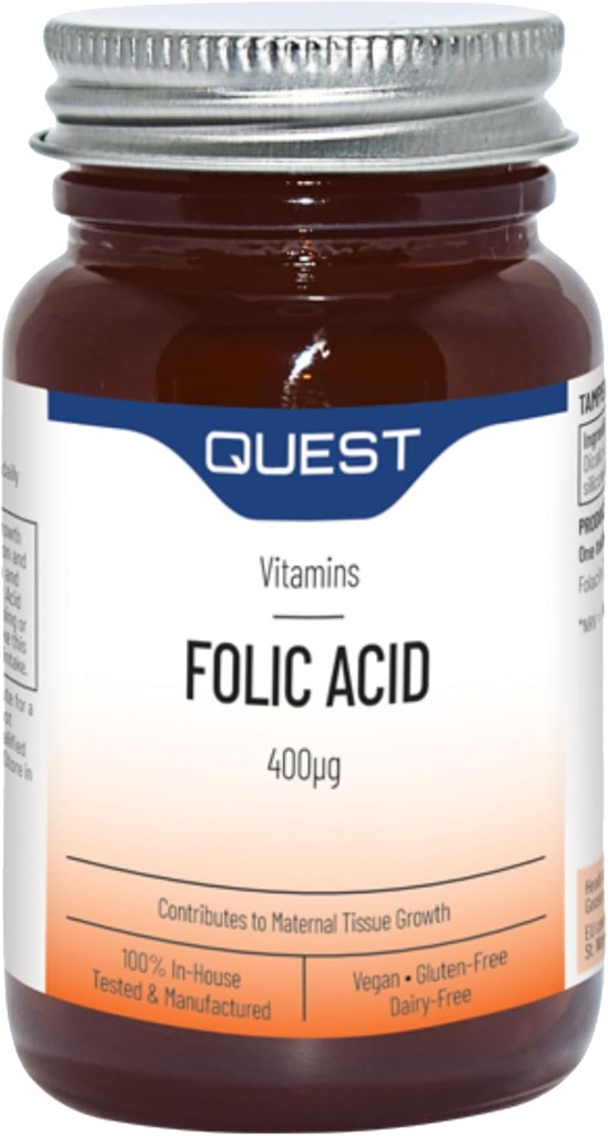Acide folique Quest 400Mcg - 90 comprimés