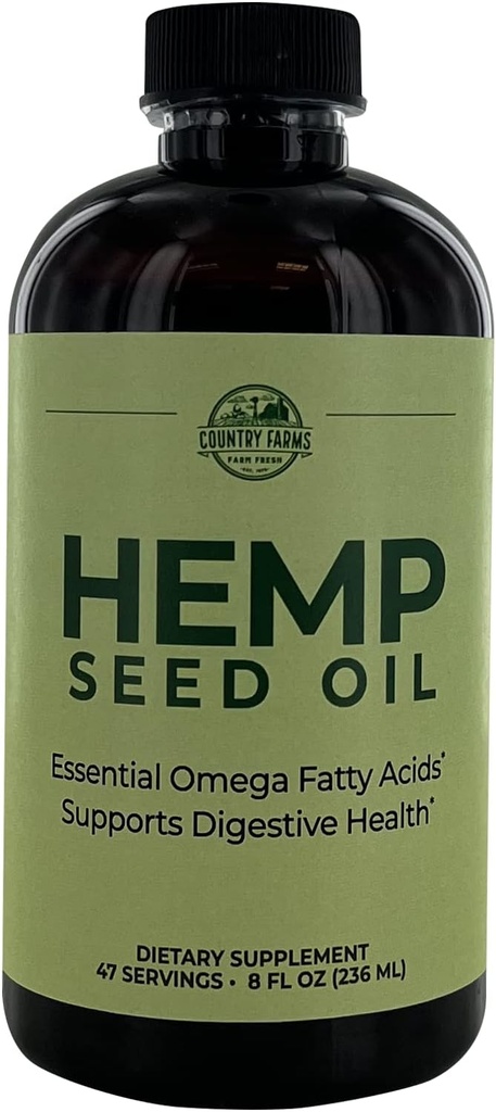 COUNTRY FARMS Hanf Seed Oil, 8 Fl Oz, 47 Portionen