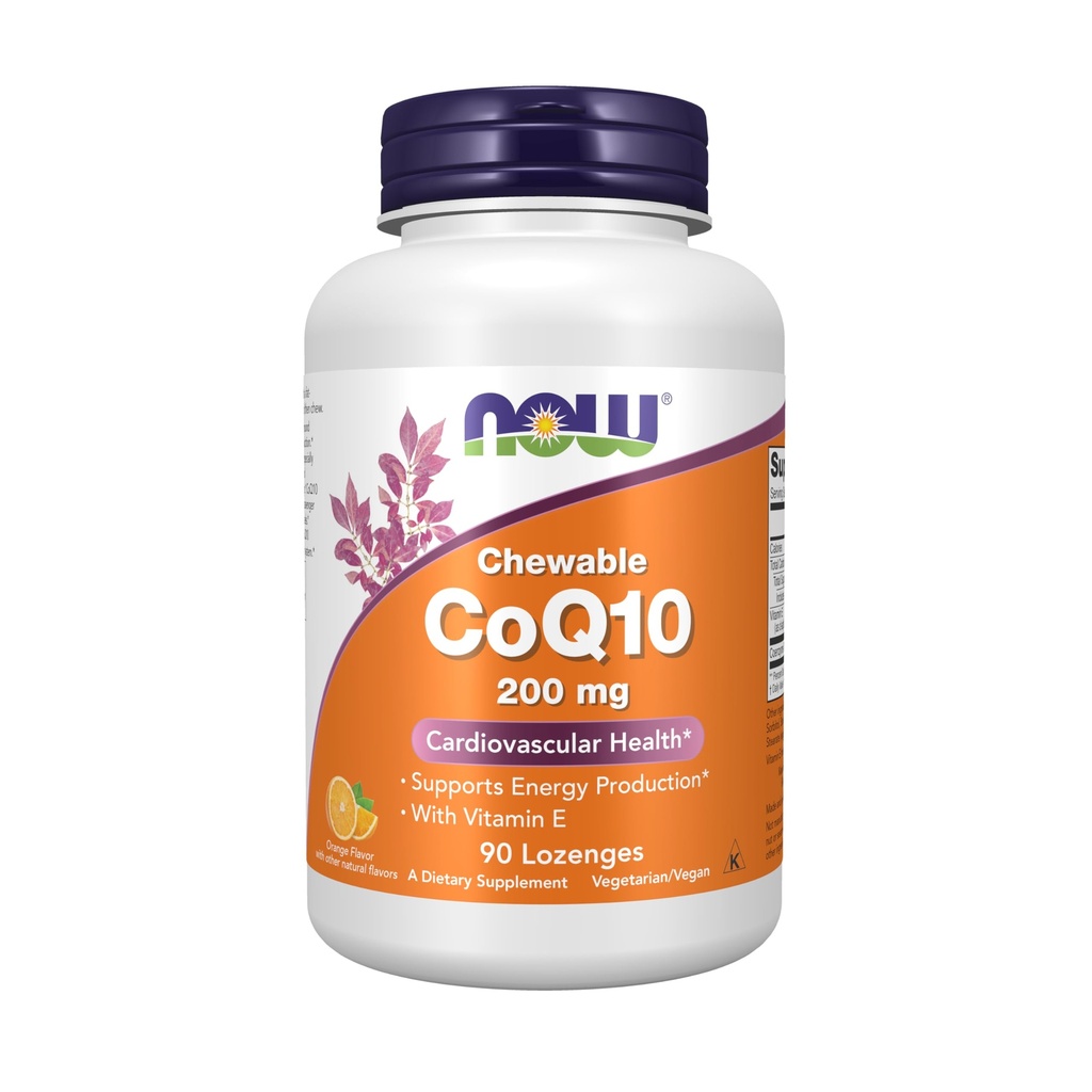 JETZT Nahrungsergänzungsmittel, CoQ10 200 mg, Pharmazeutische Sorte, All-Trans-Form hergestellt durch Fermentation, 90 Lozenges