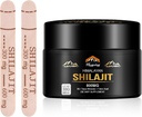 Shilajit Pure Himalayan Organic Resin - 800mg Maximum Potency Natural Organic Shilajit Resin mit 85+ Trace Minerals & Fulvic Acid für Energie, Immununterstützung, Männer & Frauen, 30 Gramm