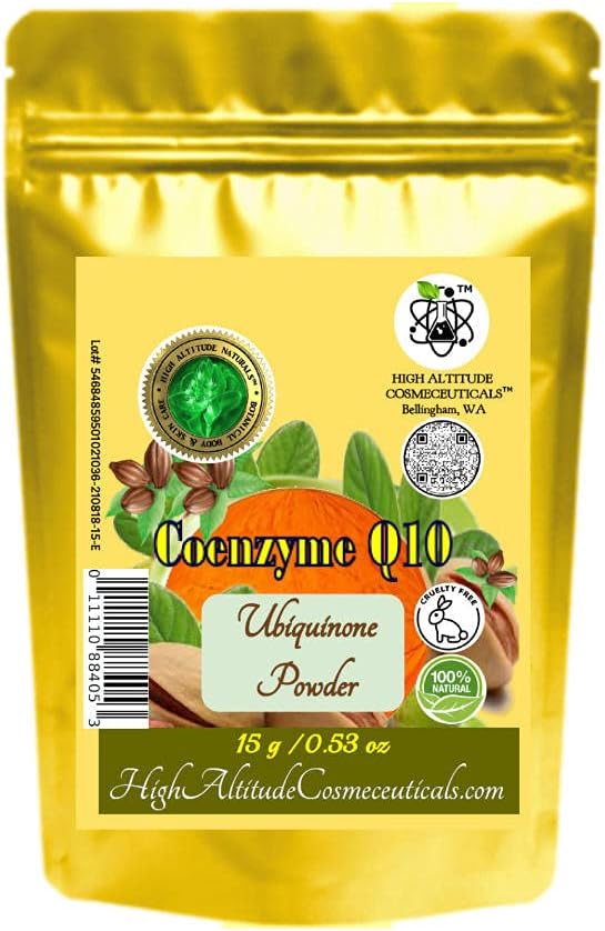 15g Coenzyme Q10 (Ubiquinone, Coq10) Powder Cosmétiques antioxydant soin de la peau raffermissant, faire bricolage Sérum visage liquide, crème, lotion, hydratant, resserrer la peau, améliorer les marques stretch apparence