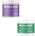 Amla Powder & Green Tea Superfood Supplement, Antioxidans-Unterstützung, Hergestellt mit Elderberries (90 Servierungen) & Indische Stachelbeeren (30 Servierungen), Bio, Vegan