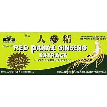 Royal King Red Panax Ginseng Extract 6000mg 10c.c./Flasche X 30 (Pack mit 4 Boxen)