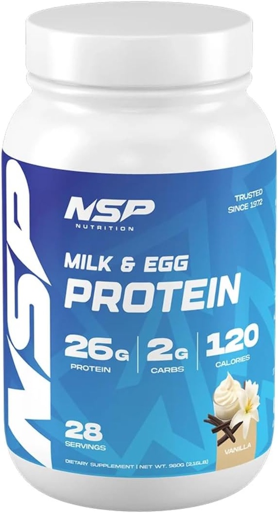 Lait et oeuf Poudre de protéines 26g Protéines 28 Servants Parfait pour les estomacs sensibles