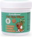 CuteBone Pet Eye Wipes 120 Count - Sanfte und wohltuende Augenreinigungs-Weibchen für Hunde und Katzen, Entfernt Schmutz, Tear Stains, und Debris, verhindert Augeninfektionen, natürliche Inhaltsstoffe, Safe und einfach zu bedienen