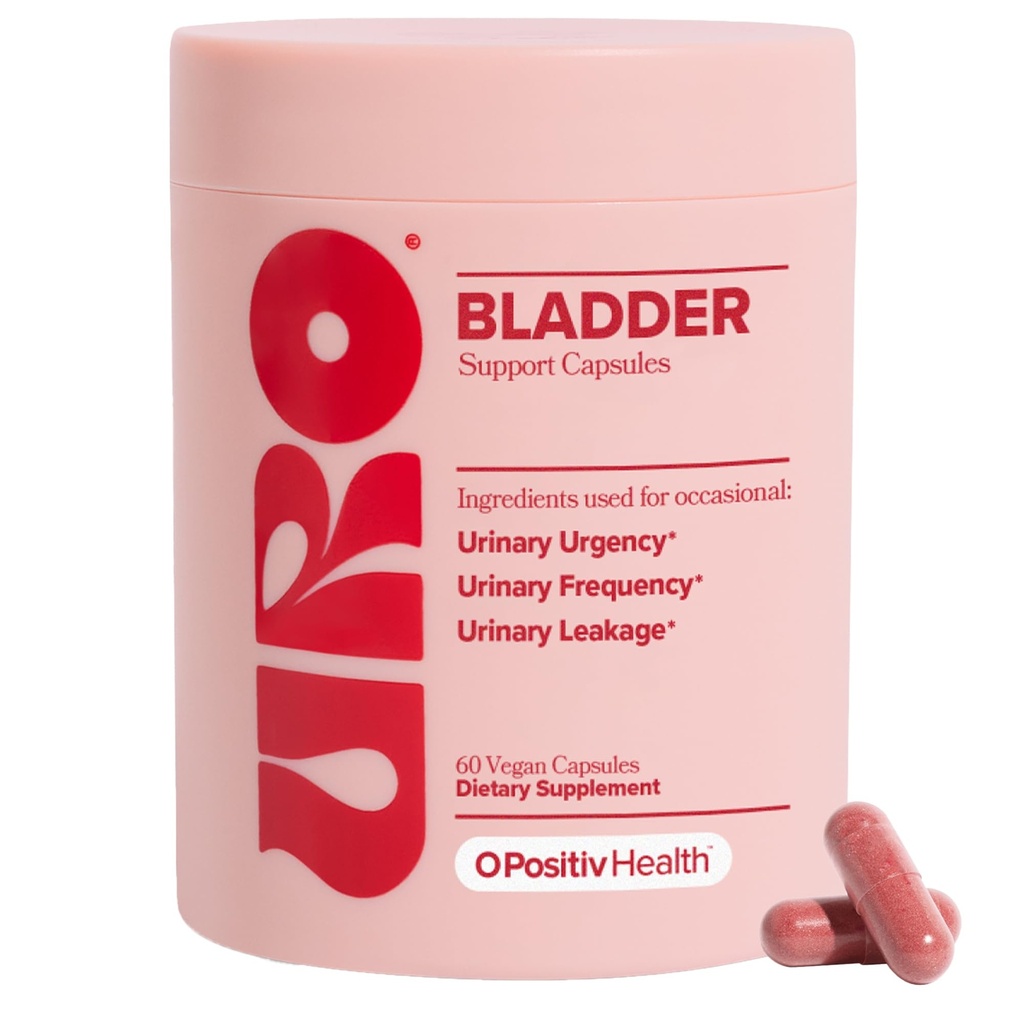 O Positive URO Bladder Control Supplement für Urinary Urgency, Urinary Frequency, Urinary Leakage mit Kürbis Seed Extract, Soy Germ Extract, Saw Palmetto, 30 Portionen (Pack von 1)