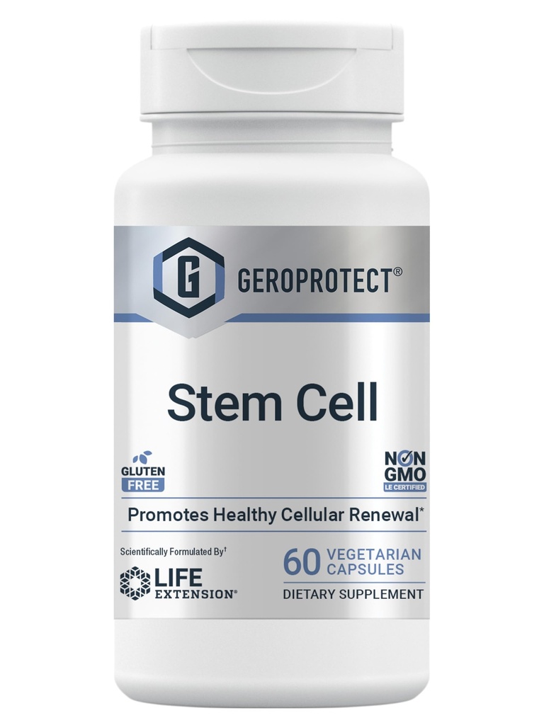 Lebensverlängerung GEROPROTECT® Stammzelle, fördert gesunde zelluläre Erneuerung, kokum-Extrakt, Trans-Resveratrol, Glutenfrei, Non-GMO, Vegetarisch, 60 Kapseln