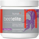 Humann BeetElite Pre Workout Pulver für Männer und Frauen - Ultra High Purity Beet Root Powder for Energy & Stamina - Koffeinfrei, Kreatinfrei, Vegan Nitric Oxid Supplement - Schwarze Kirsche, 7.1 oz