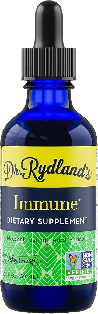 Dr. Rydlands Kräuterergänzung | Erstellt von KidsWellness | Sicher und effektiv für Kinder zu Erwachsene | Immune | Colds, Flu, Bronchial und Croup Symptome | 2 Unze Bottle