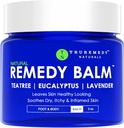Truremedy Naturals Remedy Balm mit Teebaumöl, 2 oz - beruhigende Feuchtigkeitscreme für Rough Areas - reizende Fuß- und Körperbalsam mit Teebaum, Lavender und Eucalyptus