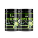 FXSUPPS Amino Hero Sour Ice Flavor (50 Servierungen) | Post-Workout Erholungsgetränk für Männer und Frauen | Energy Powder Mix mit BCAA, EAA und Elektrolyten | Fördert Ausdauer und gesunde Muskeln - 2 Pack