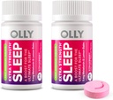 OLLY extra Strength Sleep Fast Dissolve Tablets, 5mg Melatonin, Vegan, Erdbeere - 60ct