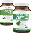 Olivenblatt Extrakt & Bio Super Greens (4-Monats-Versorgung) Pure Plant Power Bundle Olivenblatt Extrakt (120 Kapseln) Super Strength & Bio Super Greens (180 Tabets) Bio Superfood