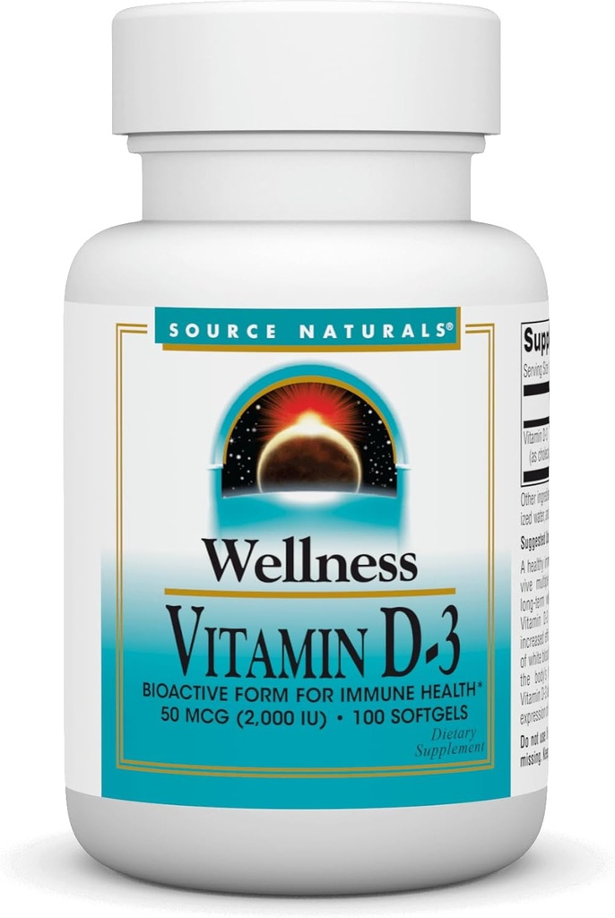 Quelle Naturals Wellness Vitamin D-3, Bioaktive Form für Immungesundheit