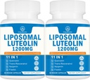 1200MG Liposomal Luteolin-Ergänzung - Maximale Absorption, Antioxidant-Boost für die Gehirn 120 Kapseln