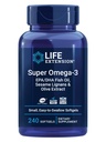 Life Extension Super Omega-3 EPA/DHA Fish Oil, Sesam Lignans & Olive Extract – Herzgesundheit, Gehirngesundheit, Entzündungs-Gesundheitsunterstützung, Glutenfrei, einfach zu schlucken, Non-GMO, 240 Softgels