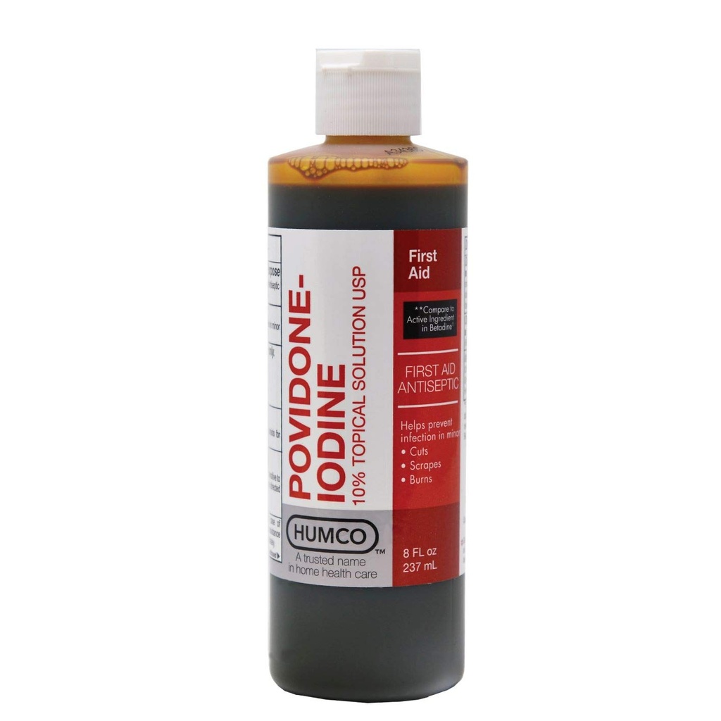 Humco 232516001 Povidone Iodine 10% Lösung, 16 oz.