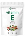 Micro Ingredients Vitamin E 1000IU, 240 Softgels | Pure Vitamin E Öl Pillen | Antioxidante Ergänzungen für Haut, Gesicht, Herz, & Immune Gesundheit | Non-GMO, Glutenfrei