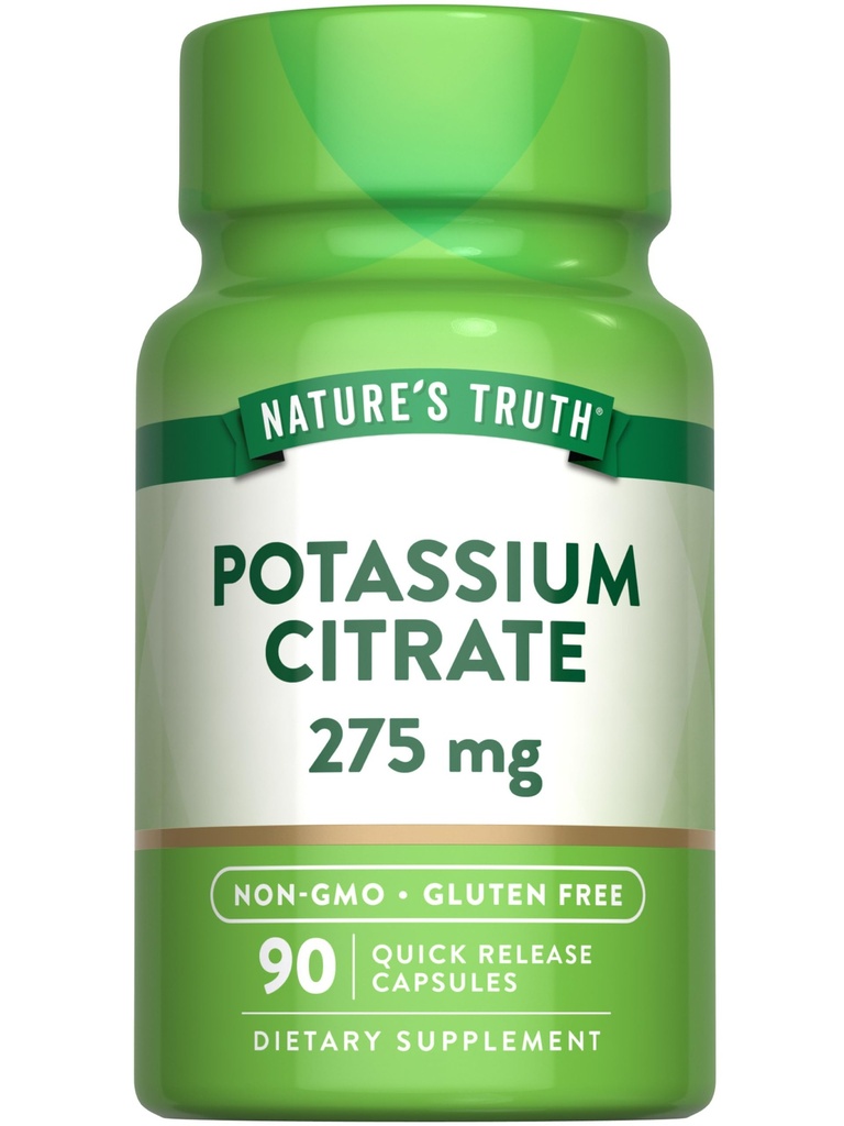 Nature's Truth Potassium Citrate Supplement | 275mg | 90 Kapseln | Non-GMO & Gluten Kostenlos