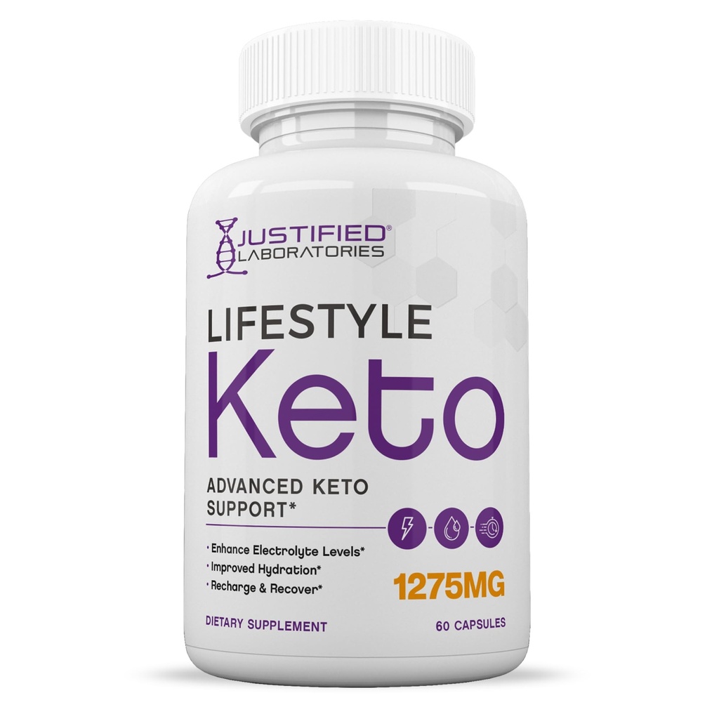 Lifestyle Keto Pillen 1275MG Neue und verbesserte Formel Enthält Apfel Apfelessig Extra Virgin Olivenöl Pulver Grüner Tee Blatt 60 Kapseln