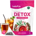 LULUTOX Detox Tea - Slimming Tee mit Dandelion und Ginseng zu unterstützen Tore für Detox Cleanse, Flache Belly, Bloating, Gesundes Gewicht und Verdauungsgesundheit - Frauen und Männer - Peach Flavor (28 Servierungen)