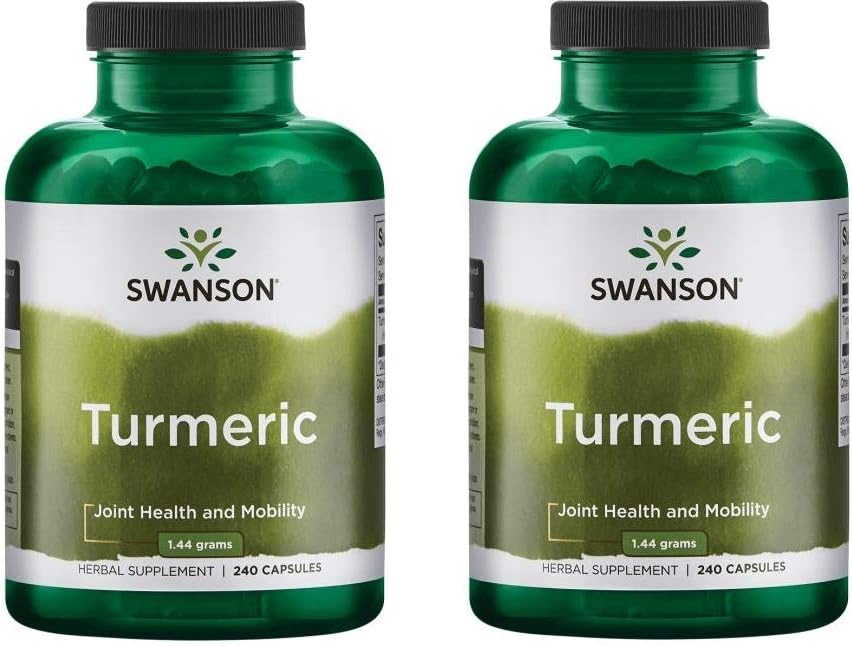 Swanson Premium Marke Turmeric Whole Root Powder 720 mg, 240 Kapseln-2 Zähler,