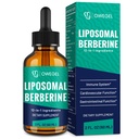 Supplément Berberine HCL avec Ceylan Cinnamon - Liposomique très absorbante Berberine gouttes liquides 3000mg- 12 en 1 Ingrédients naturels - Activateur AMPK - 2 Fl Oz