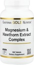 California Gold Nutrition Magnesium & Hawthorn Extract Complex with Taurine, Coleus forskohlii Extract, and Hops, 180 Tablets