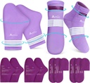 Paquet de glaçons Atsuwell Foot pour la chimiothérapie, les gants et les chaussettes Chemo Cold pour la neuropathie, les chaussettes de thérapie froide et les gants froids Produits de confort pour le désagrément apaisant, le cadeau de boîte de soins Chemo, L/XL