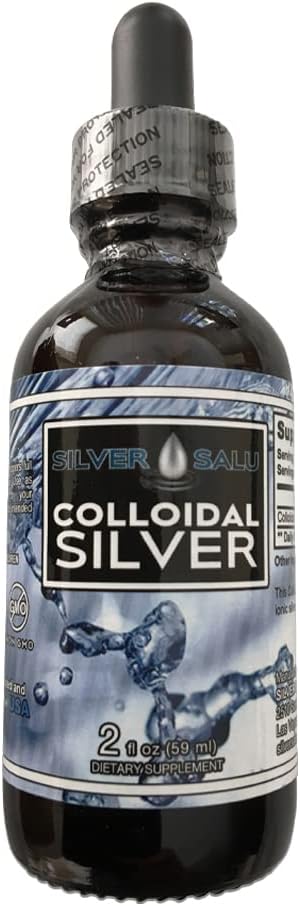 Kolloidale Silber flüssige Mineralische Ergänzung für Immununterstützung, Serviergröße 1.9ml ca. 57 Tropfen