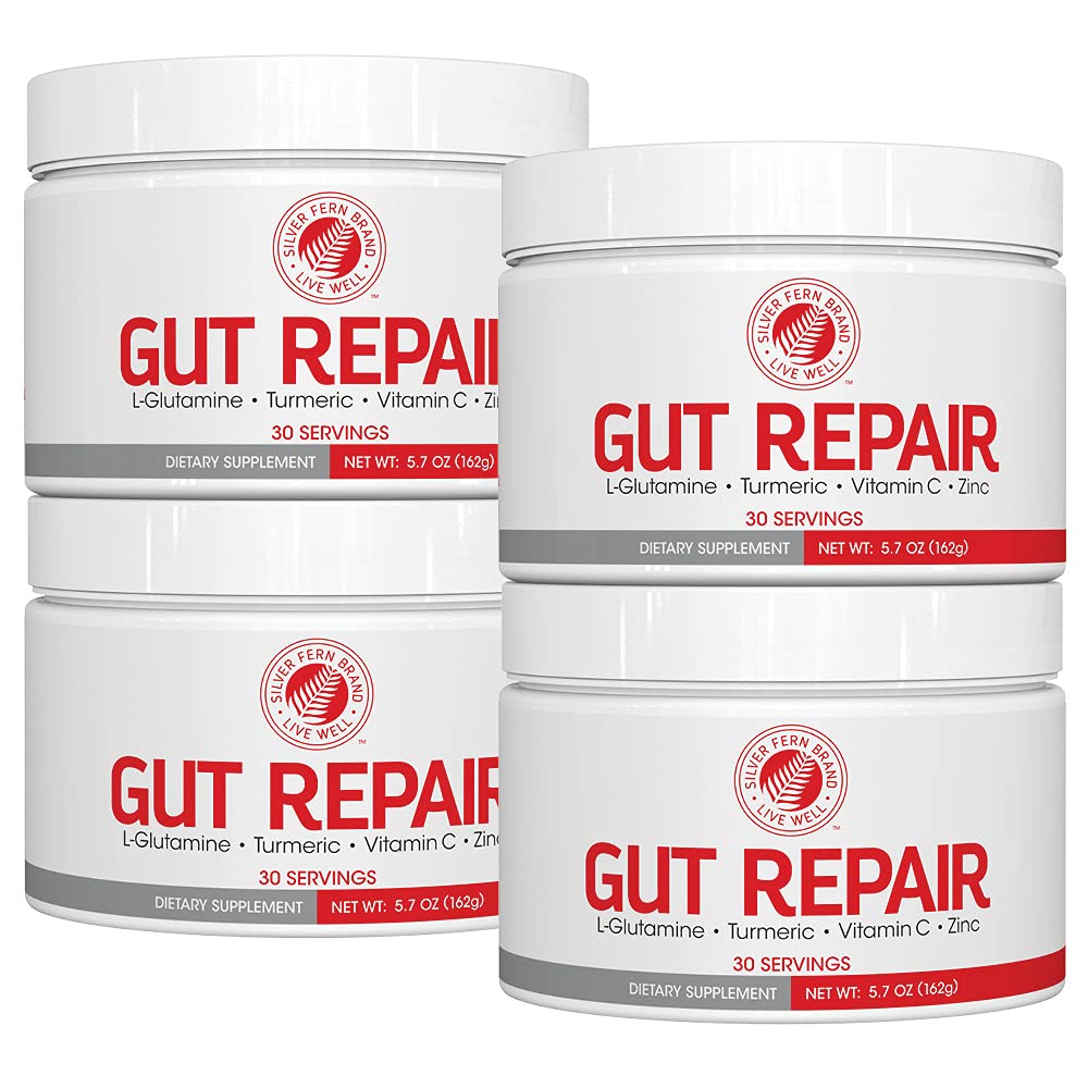 Silber Fern Gut Reparatur - Verdauungsergänzung Pulver L-Glutamin, Curcumin, Zink, Ascorbinsäure Mischung