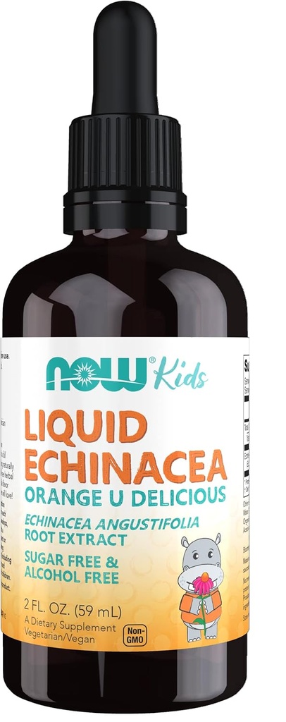 JETZT Nahrungsergänzungsmittel, Kids Liquid Echinacea mit Tropf, Immunsystemunterstützung, Formuliert für Kinder, 2 Fl Ounce, Verpackung kann variieren