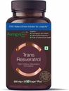 Pure Trans Resveratrol 500 mg mit Bio Perine Anti-Aging Haut Pflege Antioxidans Ergänzung für Herz Gesundheit und tägliche Immununterstützung 30 Veg Kapseln | für Superior Absorption