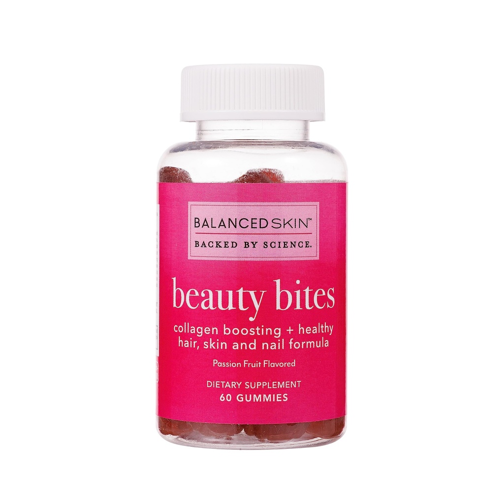 Beauty Bites Biotin Gummy Vitamine - Haar Haut Nägel Nahrungsergänzungsmittel für Haarwachstum und gesunde Haut* - Passionsfrucht geflochtene Gummie mit 6000 mcg Biotin, Kollagen und Vitamine