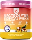 Keppi Keto Elektrolyte Pulver Kein Zucker - Sugar Free Electrolytes - Made in USA - Advanced Hydration, Performance & Recovery - Delicious Tropical Flavor - Mixes Easily No Clumps