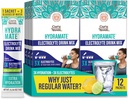 GuruNanda Hydramate Hydration Support Drink Mix - Elektrolyt-Pulver-Packets für Dehydratation, Übung & Energie - No Added Sweeteners, Non-GMO, Natural Lemon Lime Flavor - 12 Count (0.56 oz Jeder)