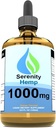 Serenity Hanf Oil - 4 fl oz 1.000 mg (Orange) - Kann Hilfe bei Entzündungen, Schmerzen, Stimmung &amp; Mehr - Reich an Vitamin E, Vitamin B, Omega 3,6,9