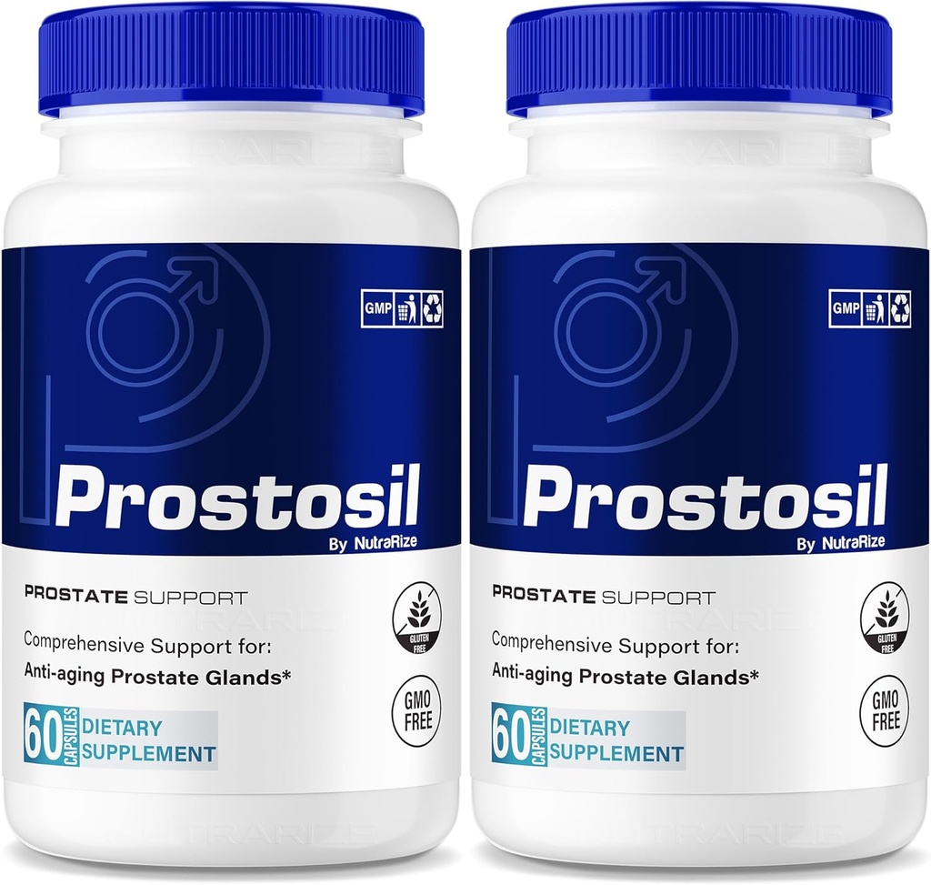 (2 Pack) Prostosil Kapseln, Alle natürlichen Formel für Prostata-Gesundheitsunterstützung, maximale Stärke Kräuterergänzung für die Kontrolle und allgemeine Gesundheit, Prosto sil Vitamin Pills Offizielle Bewertung (120 Kapseln)