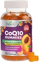 CoQ10 Gummie für Erwachsene - Coenzym Q10 100mg pro Servieren - 3X Stärke, hohe Absorptions-Antioxidans-Ergänzung für Herz-Gesundheitsunterstützung & Energieproduktion - Co Q10 (Coq 10) Ergänzungen - 120 Gummie