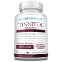 Science approuvé Tinnitol - Supplément de soutien à l'acouphène - Sonnerie facile dans les oreilles - Santé de l'oreille interne Boost - 60 capsules - Fabriqué aux États-Unis