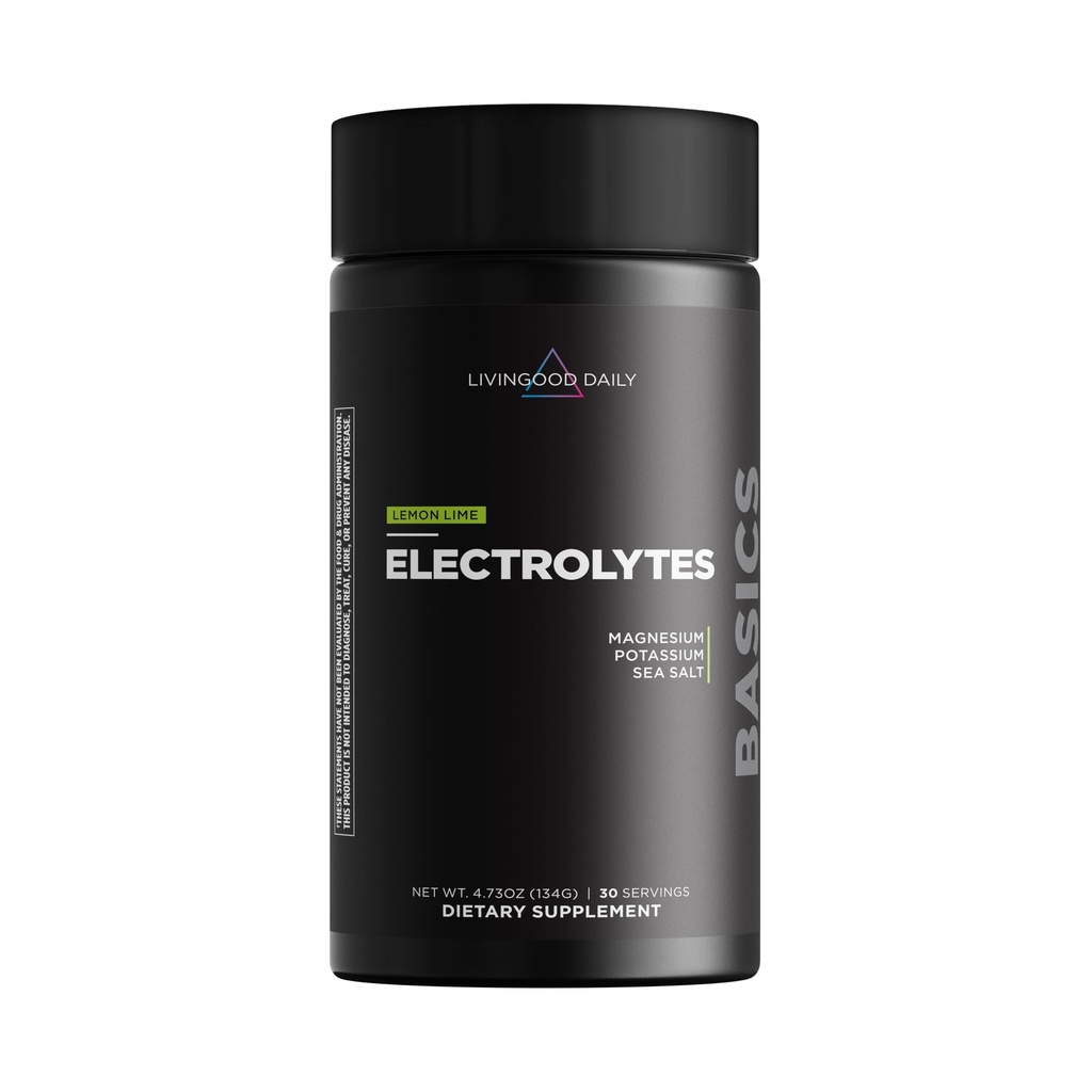 Livingood Daily Electrolytes Powder, Electrolytes Hydration Drink Mix With Vitamin C, Magnesium, Taurine & Sea Salt, Electrolyte Supplement For Energy & Hydration, Keto, Lemon Lime Flavor, 30 Servings