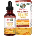 MaryRuth Organics USDA Turmeric Gold Liquid Drops | Kräutermischung | Turmeric Curcumin | Black Pepper | Cassia Cinnamon Bark | Ginger Root | Immune Support | Non-GMO Project Verified | Vegan | 1oz