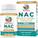 MaryRuth Organics NAC Supplement N-Acetyl Cystein | 2 Monate Versorgung | NAC 1000mg pro Servieren | Vegan Kapseln | Gluthamine Precursor | Aminosäure | Non-GMO | Gluten Free | 120 Count | 60 Servierungen